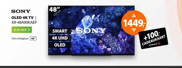 Aanbieding: Oled 4k tv xr-48a90kaep