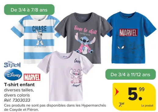 Offre: T-shirt enfant