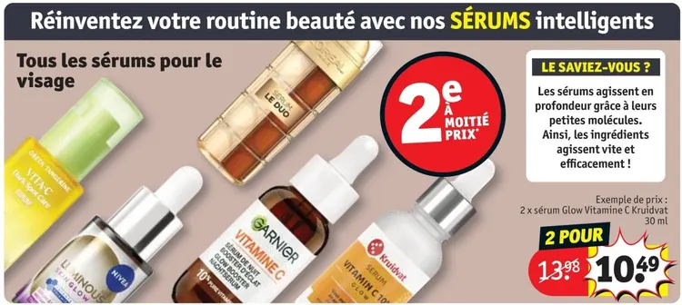 Offre: Serums visage