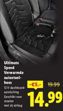 Aanbieding: Ultimate Speed Verwarmde autostoelhoes