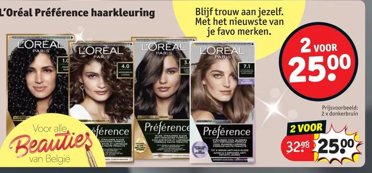 Promotie: Préférence haarkleuring
