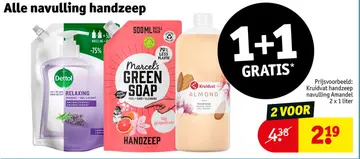 Aanbieding: Kruidvat handzeep navulling Amandel