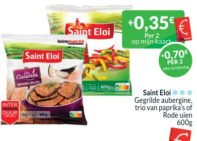 Promotie: Gegrilde aubergine, trio van paprika's