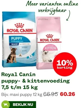 Aanbieding: puppy- & kittenvoeding