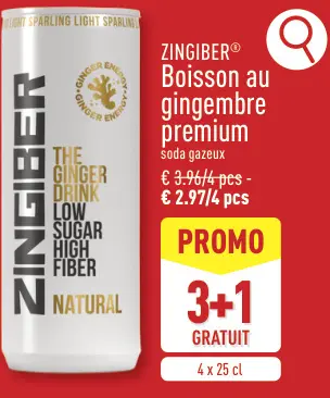 Offre: ZINGIBER Boisson au gingembre premium