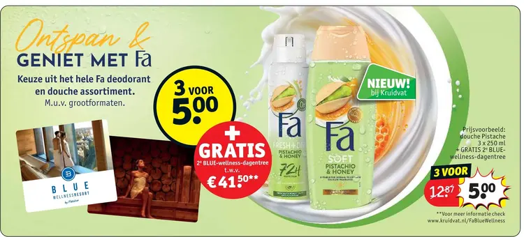 Aanbieding: Fa deodorant en douche assortiment