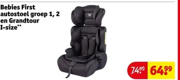 Aanbieding: Bebies First autostoel groep 1, 2 en Grandtour