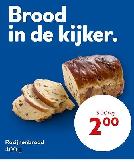 Promotie: Rozijnenbrood