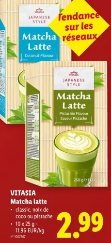 Offre: Matcha latte
