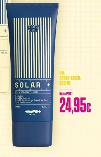 Offre: Solar gel apres-soleil corps