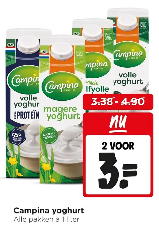 Aanbieding: Campina yoghurt