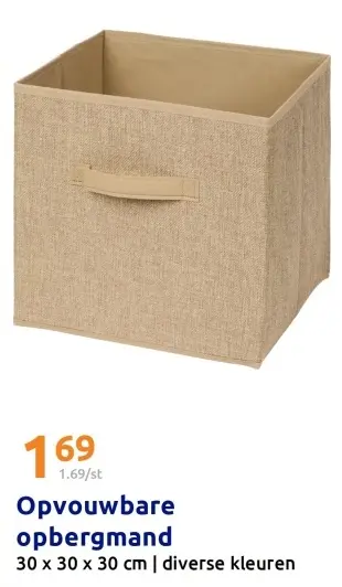 Promotie: Opvouwbare opbergmand