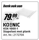Promotie: KSK-1000-1 Stapelset met plank