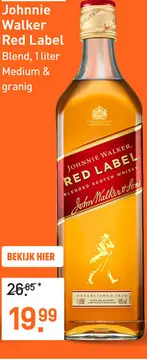 Aanbieding: Johnnie Walker Red Label 100CL Whisky