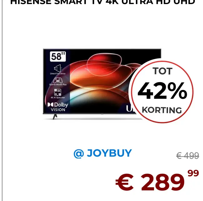 Aanbieding: Smart tv 4k ultra hd uhd