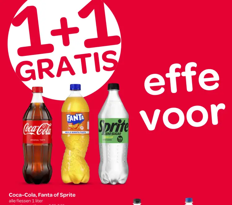 Aanbieding: Coca-Cola, Fanta of Sprite