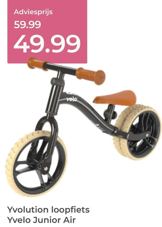 Aanbieding: Yvolution loopfiets Yvelo Junior Air