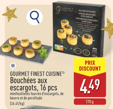 Offre: Bouchées aux escargots
