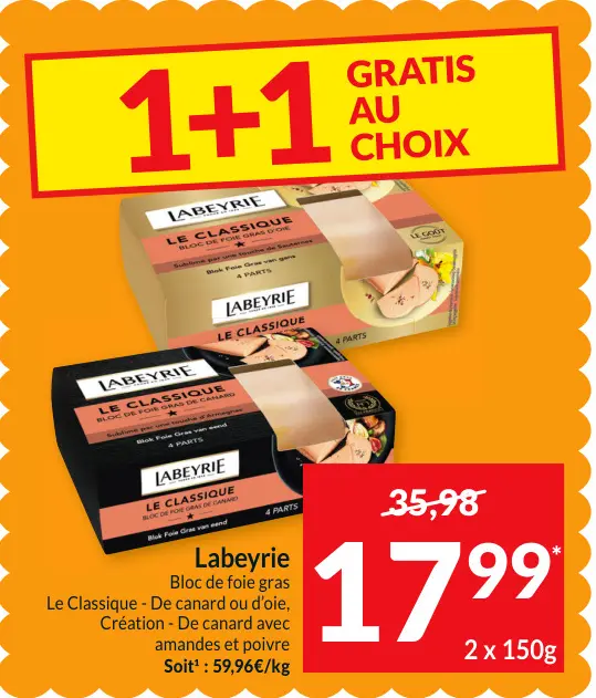 Offre: Bloc de foie gras