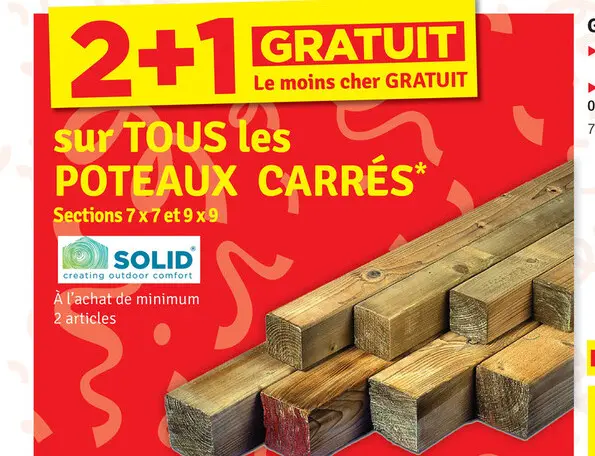 Offre: Poteaux carrés