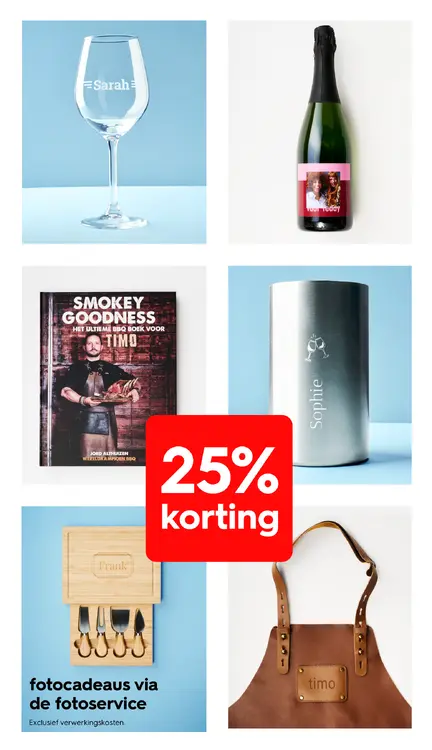 Promotie: Fotocadeaus via de fotoservice