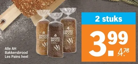 Aanbieding: Bakkersbrood Les Pains heel