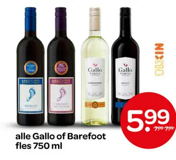 Aanbieding: Gallo of Barefoot
