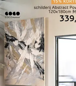 Aanbieding: Abstract Power Schilderij 120X180cm