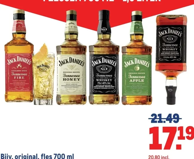 Aanbieding: Jack Daniel's Whiskey