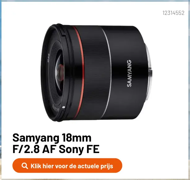 Promotie: 18mm F/2.8 AF Sony FE