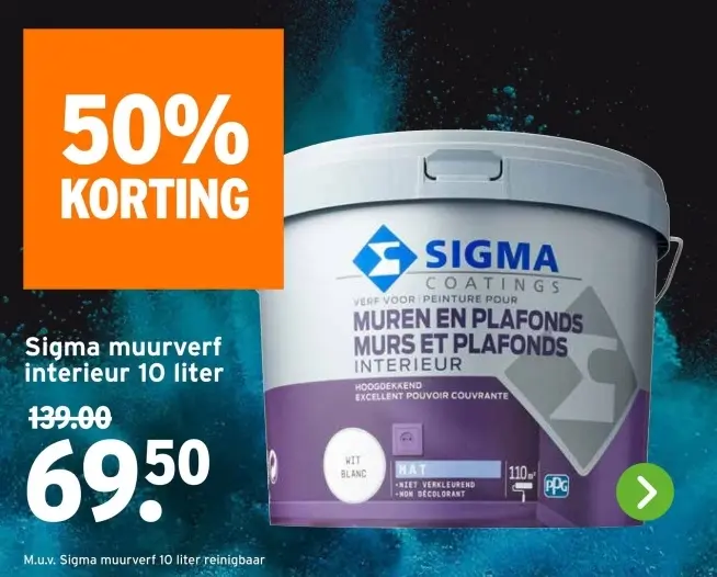 Aanbieding: Sigma muurverf interieur
