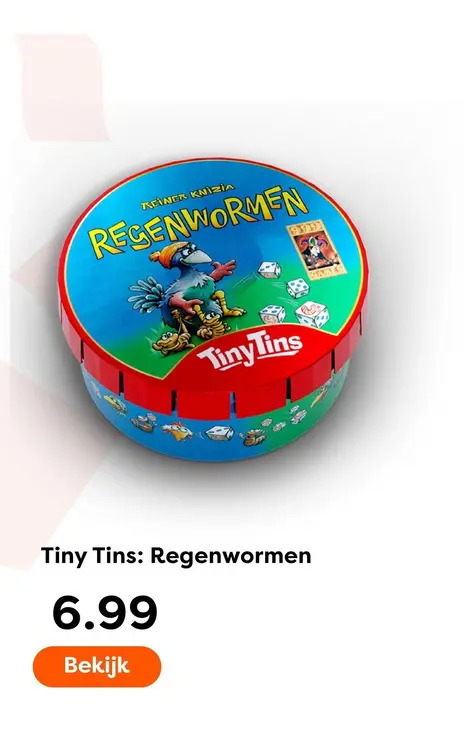 Aanbieding: Tiny Tins: Regenwormen