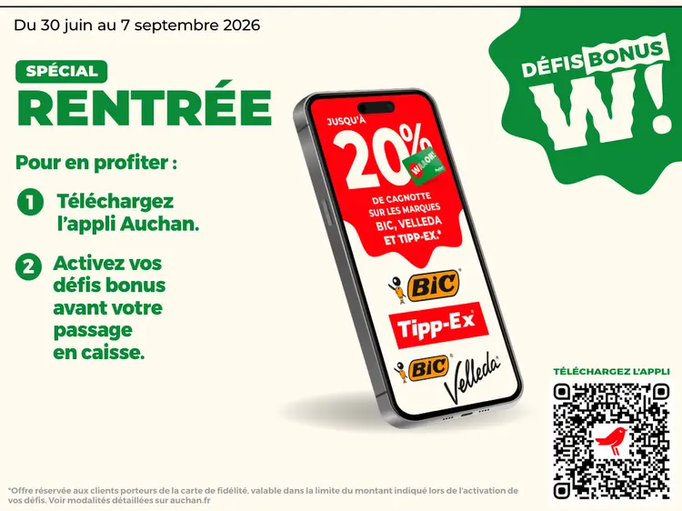 Offre: Spécial Rentrée