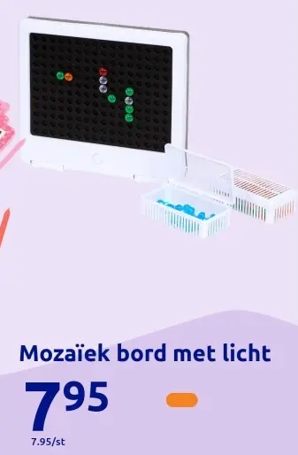 Aanbieding: Mozaïek bord met licht