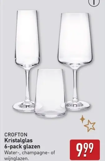 Aanbieding: Kristalglas