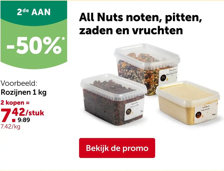 Promotie: All Nuts Noten, pitten, zaden en vruchten