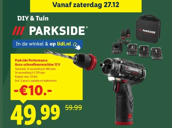 Aanbieding: Accu-schroefboormachine 12 V