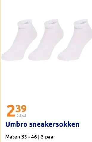 Promotie: Umbro sneakersokken