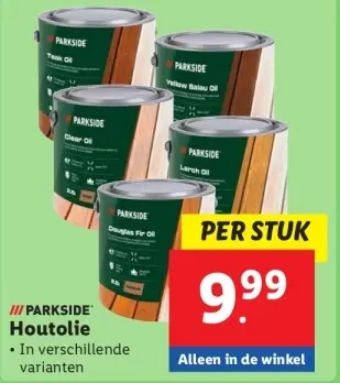 Aanbieding: PARKSIDE Houtolie