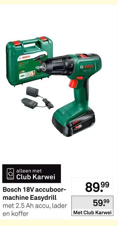 Aanbieding: 18V accuboormachine Easydrill