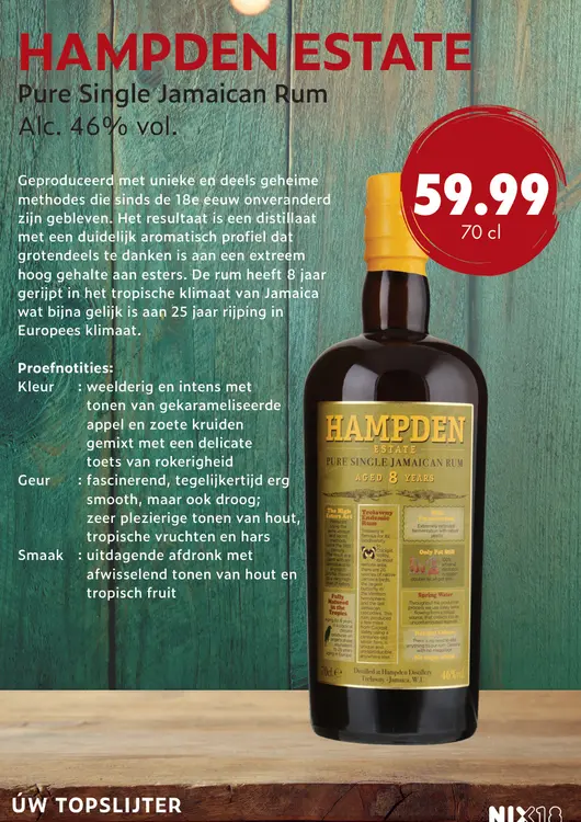 Aanbieding: Hampden Estate Pure Single Jamaican Rum