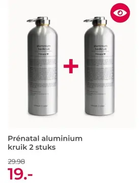 Aanbieding: Prénatal aluminium kruik