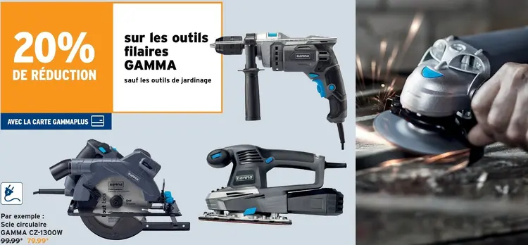 Offre: Scie circulaire GAMMA CZ-1300W