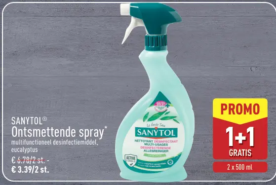 Promotie: Ontsmettende spray
