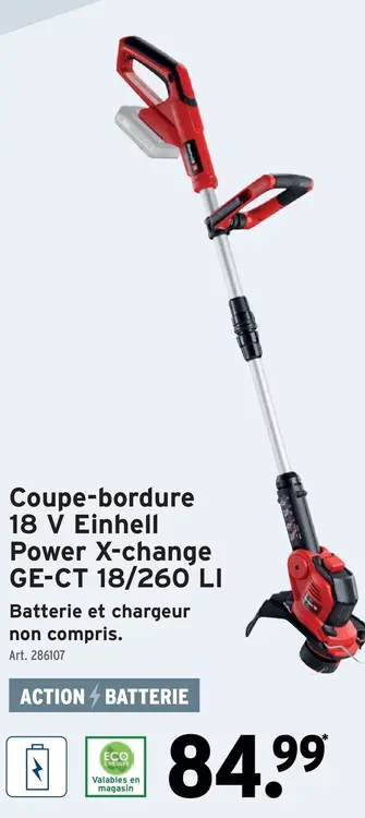 Offre: Coupe-bordure 18 V Einhell Power X-change GE-CT