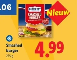 Aanbieding: Smashed burger