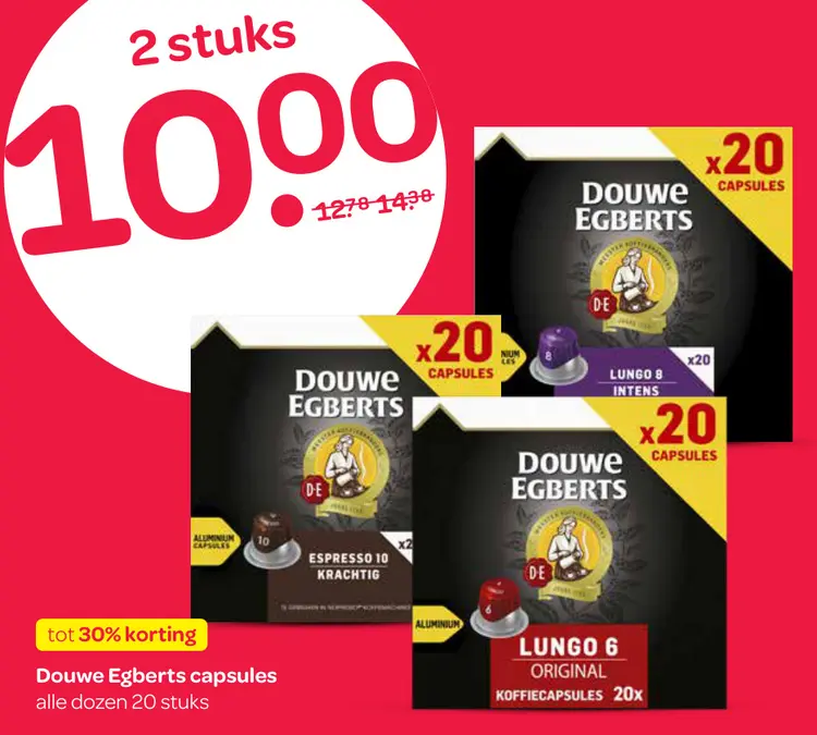 Aanbieding: Douwe Egberts capsules