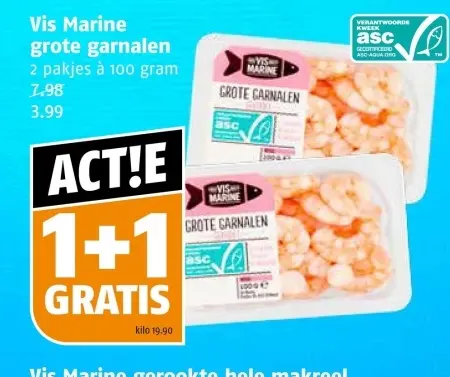 Aanbieding: Vis Marine grote garnalen