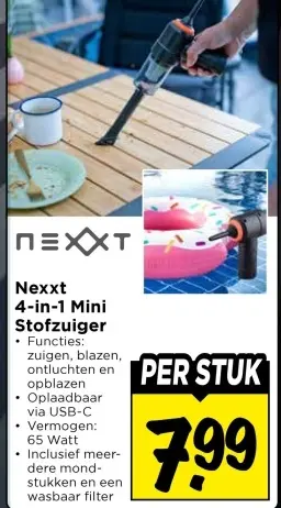 4-in-1 Mini Stofzuiger