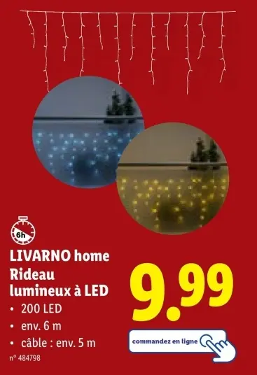 Offre: Rideau lumineuse à LED
